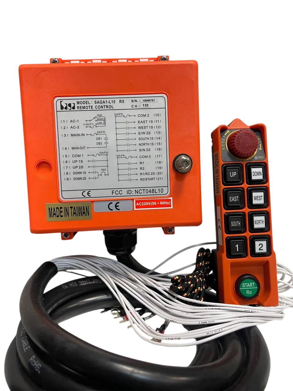 ریموت کنترل جرثقیل ساگا مدل SAGA1-L10 (ریموت کنترل ساگا L10)