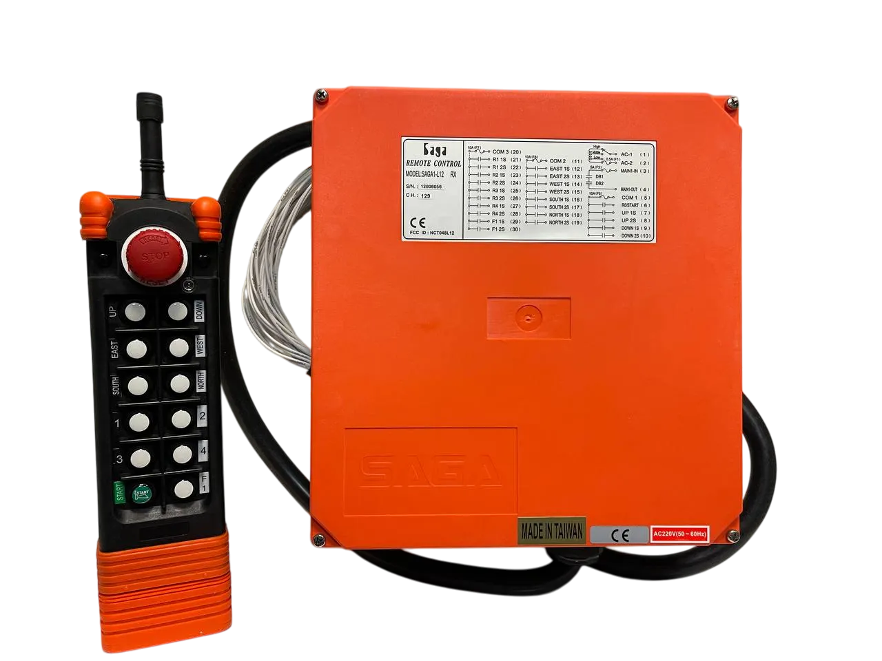 ریموت کنترل جرثقیل ساگا مدل SAGA1-L12 (ریموت L12 ساگا)